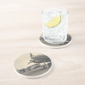 WWII-installaties Zandsteen Onderzetter (Zijkant)