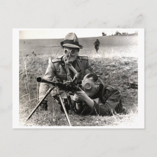 WWII Italiaanse soldaten Briefkaart (Voorkant)