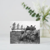 WWII KIA British Firefly Tank, Nederland Briefkaart (Staand voorkant)