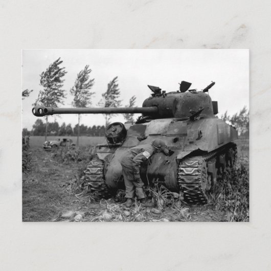 WWII KIA British Firefly Tank, Nederland Briefkaart (Voorkant)