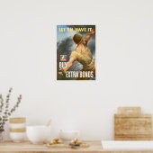 WWII Kopen oorlogsobligaties Poster (Keuken)