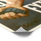 WWII Kopen oorlogsobligaties Poster (Hoek)