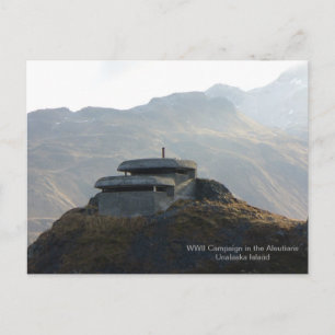 WWII Lookout Bunker op Unalaska Island Briefkaart