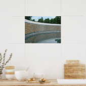 WWII Memorial Freedom Wall in Washington DC Poster (Keuken)