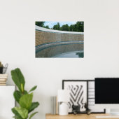 WWII Memorial Freedom Wall in Washington DC Poster (Thuiskantoor)