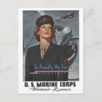 WWII Militair Poster voor rekrutering — Vrouwen
