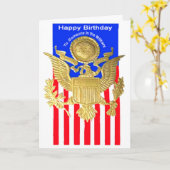 WWII Military Birthday Kaart (Gele Bloem)