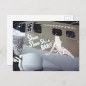 WWII Nose Art Briefkaart (Voorkant / Achterkant)