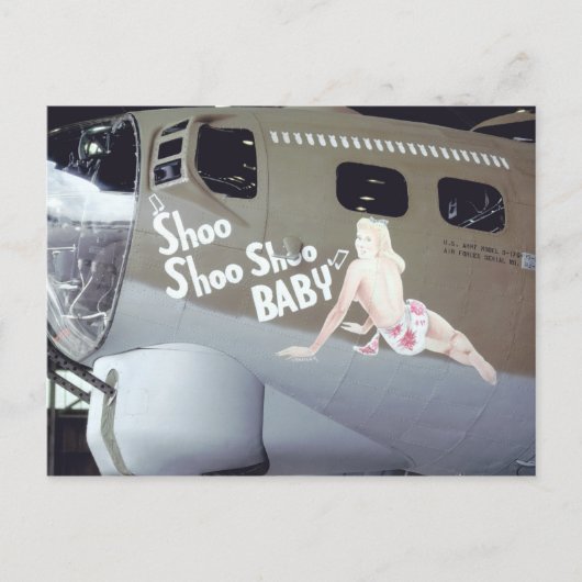 WWII Nose Art Briefkaart (Voorkant)