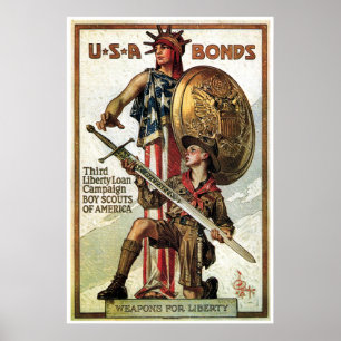 WWII-oorlogsobligaties Poster