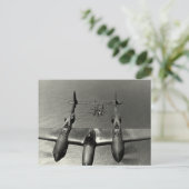 WWII P-38 Lightnings Briefkaart (Staand voorkant)