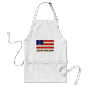 WWII Patriottisch Poster Apron Standaard Schort