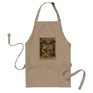 WWII Patriottisch Poster Apron Standaard Schort
