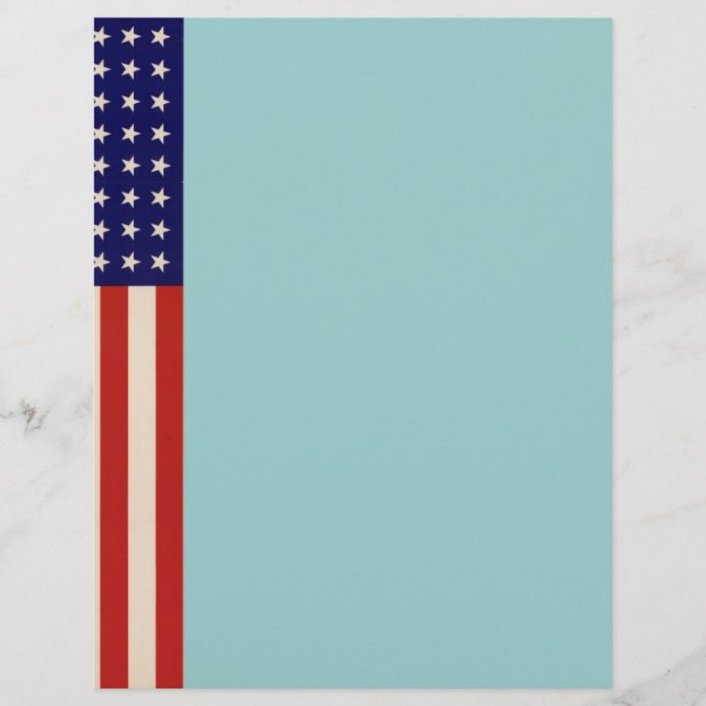 WWII Patriottisch Poster Letterhead (Voorkant)