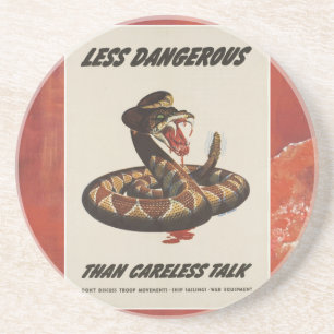 WWII-patriottische poster coaster Zandsteen Onderzetter