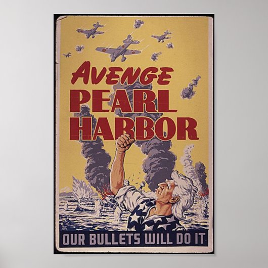 WWII poster van de parelhaven (Voorkant)