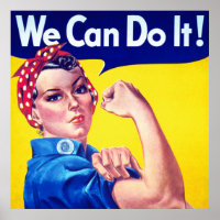 WWII-propaganda We kunnen het doen Poster
