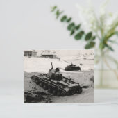 WWII Russische en Duitse tanks Briefkaart (Staand voorkant)