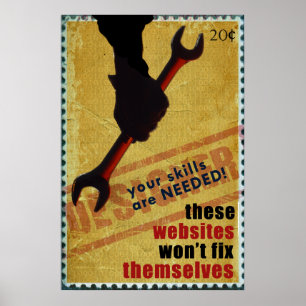 WWII-Stijlontwerper Poster