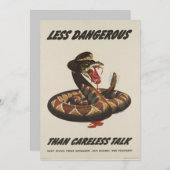 WWII-uitnodiging voor patriottisch Poster Kaart (Voorkant / Achterkant)