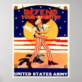 WWII US Army Oom Sam Poster (Voorkant)