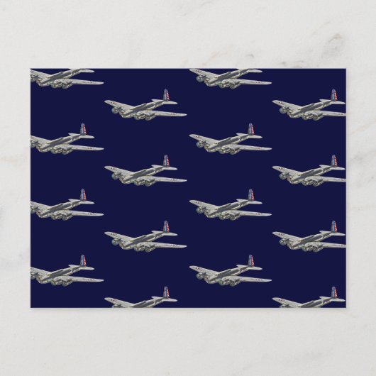  WWII US Vliegtuig 2 Briefkaart (Voorkant)