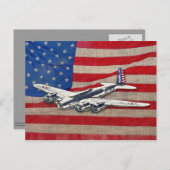  WWII US Vliegtuig Briefkaart (Voorkant / Achterkant)