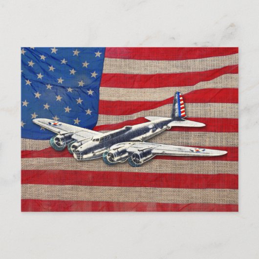  WWII US Vliegtuig Briefkaart (Voorkant)