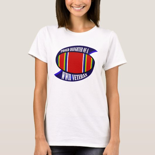 WWII Vet Daughter T-shirt (Voorkant)