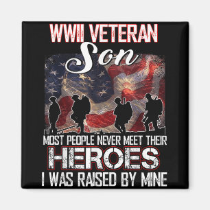 Wwii Veteran Son de meeste mensen ontmoeten hun He Magneet