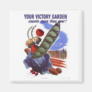  WWII Victory Garden Propaganda Poster Magneet