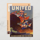 WWII Vintage Poster Briefkaart (Voorkant / Achterkant)