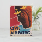 WWII Vintage Poster Kaart (Staand voorkant)