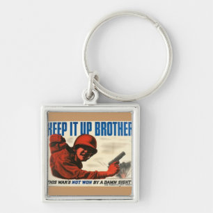 WWII Vintage Poster Sleutelhanger