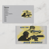 WWII Visitekaartje patriottisch Poster (Voorkant / Achterkant)