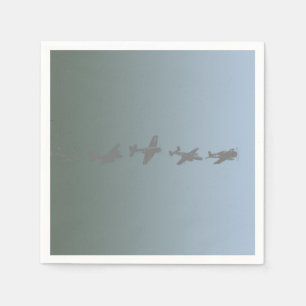 WWII-Vliegtuig Servetten