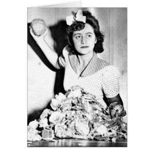 WWII-vrouwen - Homefront/Wenskaart van oorlogsinsp