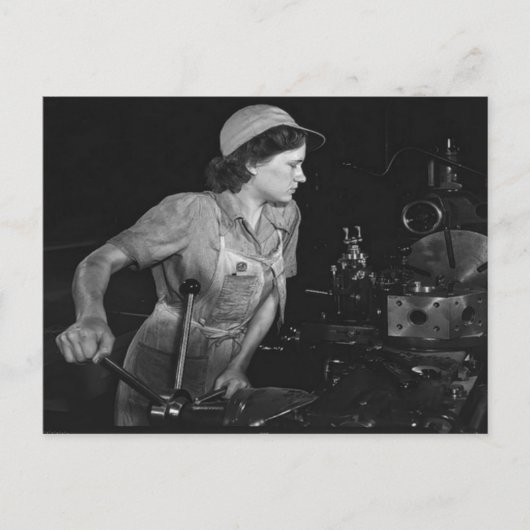 WWII Vrouwen op de Homefront/Oorlog Briefkaart (Voorkant)