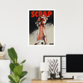 WWII-vuilmetaal -  patriottisme Poster (Thuiskantoor)