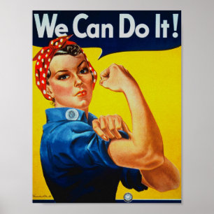 WWII we kunnen het doen met het riveter Poster