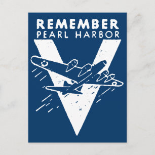 WWII White Herinner je Pearl Harbour Briefkaart