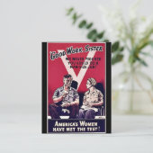 Wwii Women Briefkaart (Staand voorkant)