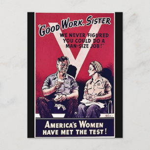 Wwii Women Briefkaart