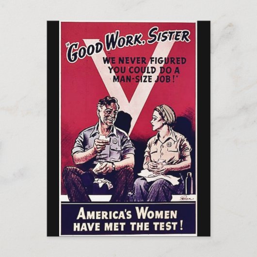 Wwii Women Briefkaart (Voorkant)