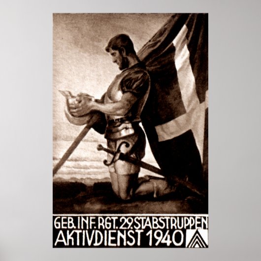 WWII Zwitsers Poster (Voorkant)