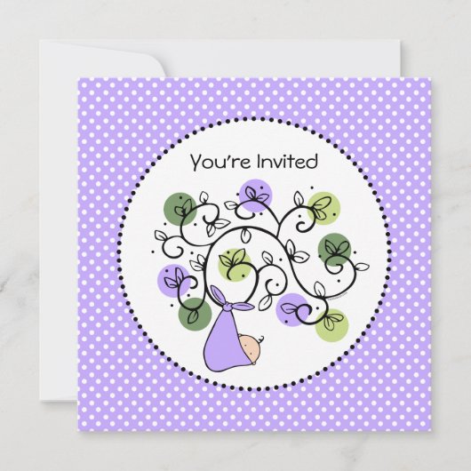 Wwil dat er echte uitnodigingen voor Baby shower k (Voorkant)