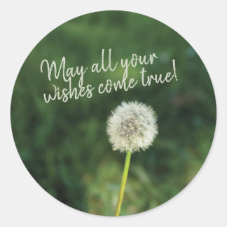 Wwish Komon True Dandelion Ronde Sticker