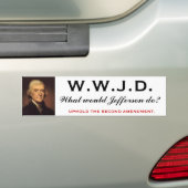 WWJD 1 BUMPERSTICKER (Op auto)