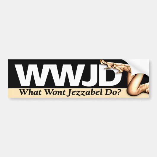 WWJD-bumpersticker Bumpersticker (Voorkant)