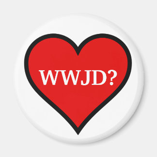 WWJD Heart Magneet